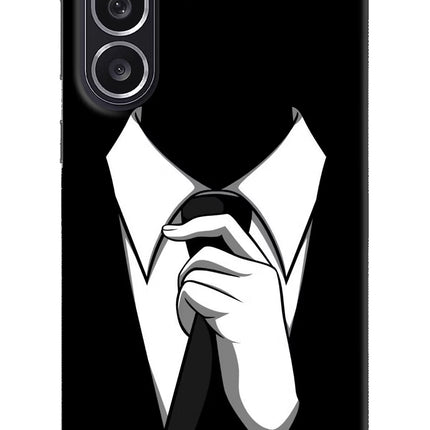 Black Tie Samsung M36 5G Hard Case Back Cover by Casekaro