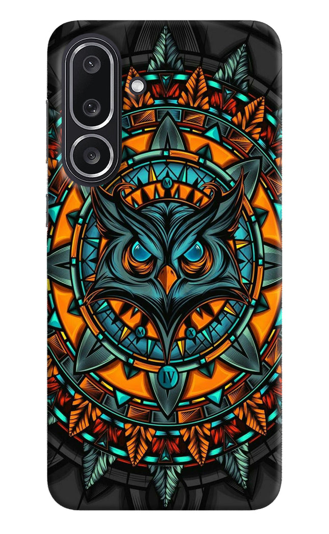 Angry Owl Art Samsung M36 5G Hard Case Back Cover by Casekaro