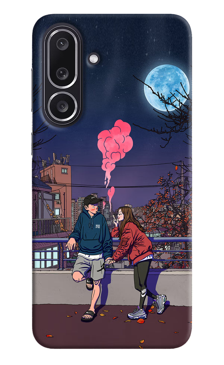 Chilling Couple Samsung M36 5G Back Cover, Hard case