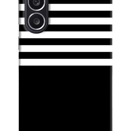 Black and White Print Samsung M36 5G Hard Case Back Cover by Casekaro