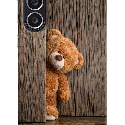 Teddy Wooden Samsung M36 5G Hard Case Back Cover by Casekaro