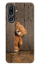 Teddy Wooden Samsung M36 5G Hard Case Back Cover by Casekaro