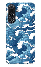 Blue Waves Samsung M36 5G Hard Case Back Cover by Casekaro