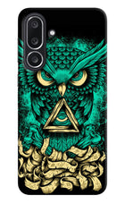 Green Owl Samsung M36 5G Hard Case Back Cover by Casekaro