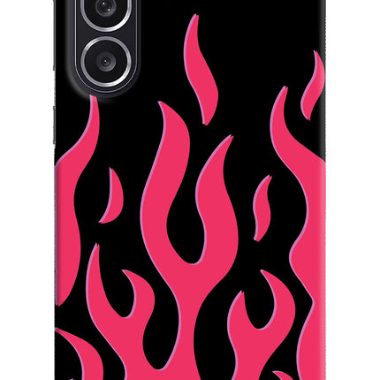 Fire Flames Samsung M36 5G Hard Case Back Cover by Casekaro