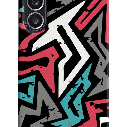 Geometric Graffiti Samsung M36 5G Hard Case Back Cover by Casekaro