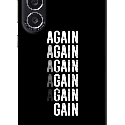 Again Again Gain Samsung M36 5G Hard Case Back Cover by Casekaro