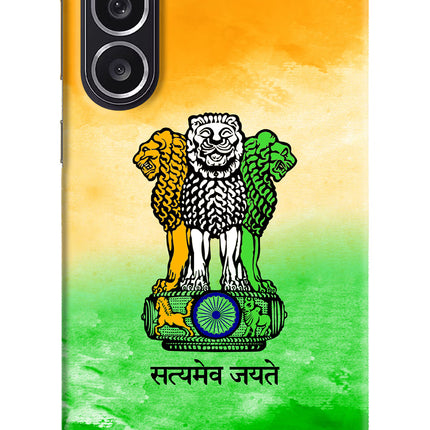 Satyamev Jayate Flag Samsung M36 5G Hard Case Back Cover by Casekaro