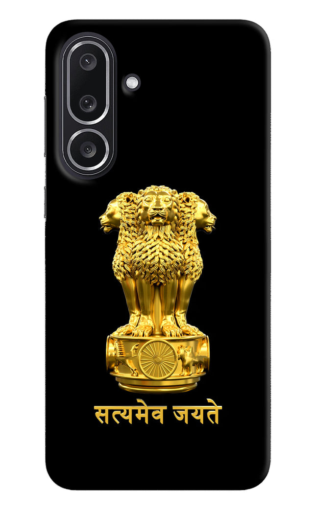 Satyamev Jayate Golden Samsung M36 5G Hard Case Back Cover by Casekaro
