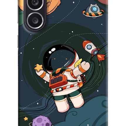 Cartoon Astronaut Samsung M36 5G Hard Case Back Cover by Casekaro