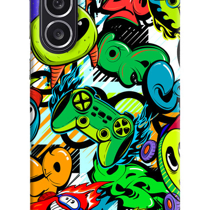 Game Doodle Samsung M36 5G Hard Case Back Cover by Casekaro