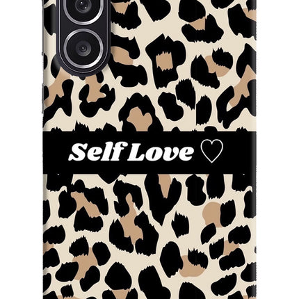 Leopard Print Self Love Samsung M36 5G Hard Case Back Cover by Casekaro