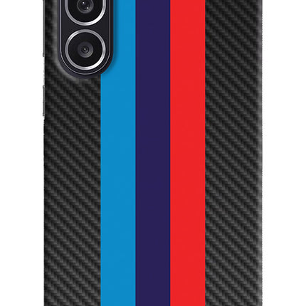 BMW Stripes Pattern Samsung M36 5G Hard Case Back Cover by Casekaro
