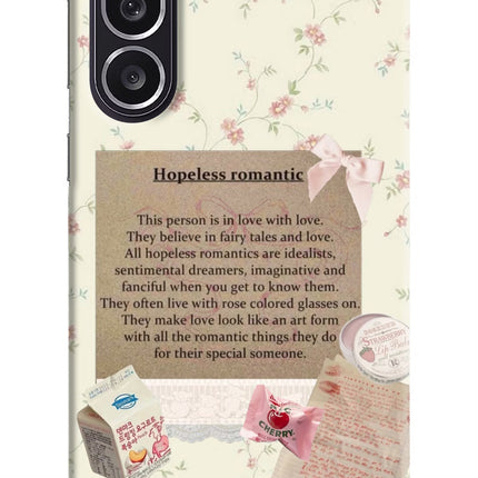 Hopeless Romantic Samsung M36 5G Hard Case Back Cover by Casekaro
