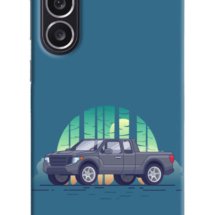 Retro Garage Vibe Samsung M36 5G Hard Case Back Cover by Casekaro