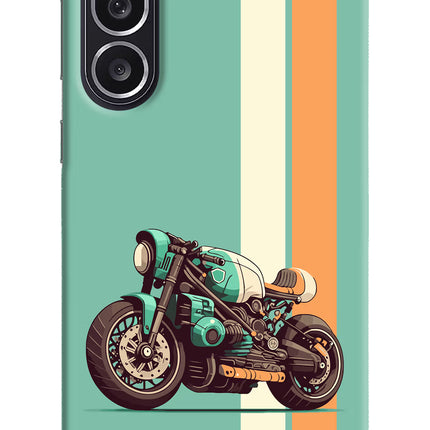 Striped Moto Drift Samsung M36 5G Hard Case Back Cover by Casekaro