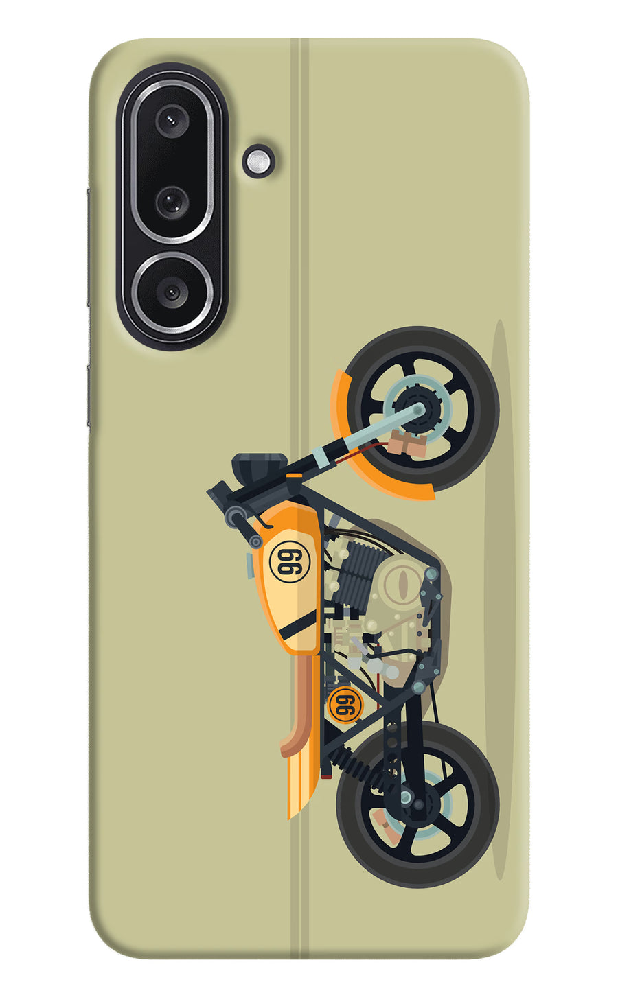 Vertical Speedster Samsung M36 5G Back Cover, Hard case