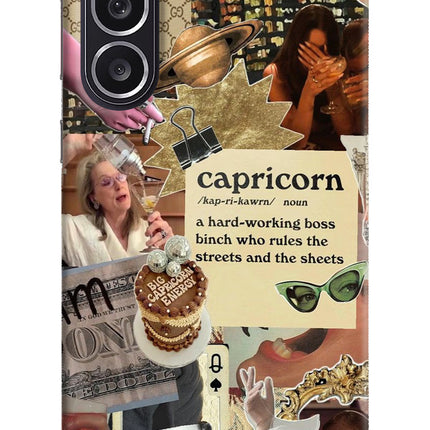 Capricorn Zodiac Samsung M36 5G Hard Case Back Cover by Casekaro