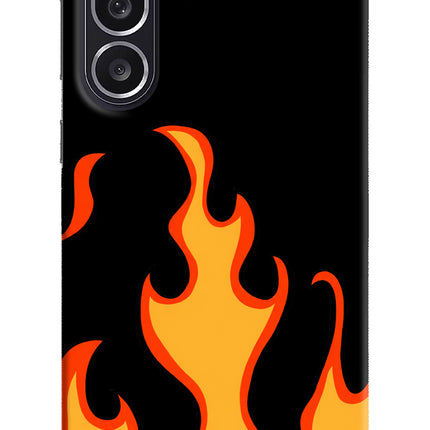 Fired Up – Black Samsung M36 5G Hard Case Back Cover by Casekaro