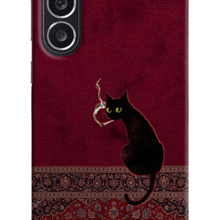 Midnight Cat Samsung M36 5G Hard Case Back Cover by Casekaro