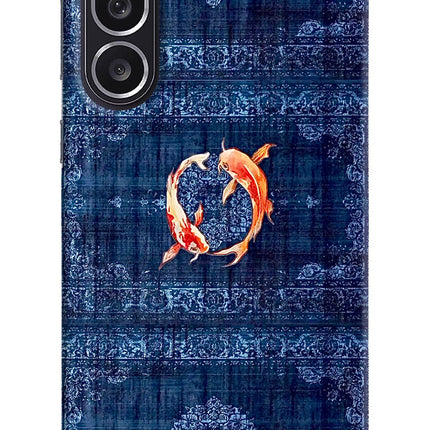 Koi Blue Samsung M36 5G Hard Case Back Cover by Casekaro
