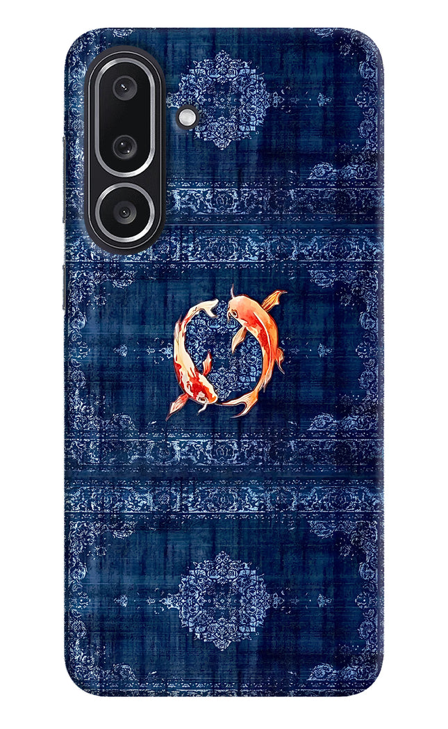 Koi Blue Samsung M36 5G Hard Case Back Cover by Casekaro