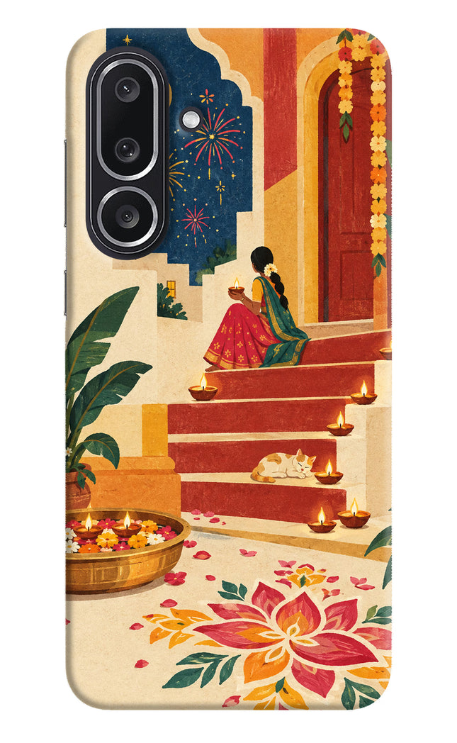 Diwali Rangoli Samsung M36 5G Hard Case Back Cover by Casekaro