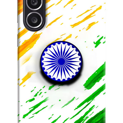 Indian Flag Ashoka Chakra Samsung M36 5G Pop Case by Casekaro
