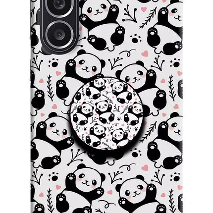 Cute Panda Samsung M36 5G Pop Case by Casekaro
