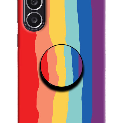 Rainbow Samsung M36 5G Pop Case by Casekaro