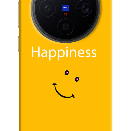 Happiness With Smiley Vivo X300 Hard Case Back Cover by Casekaro