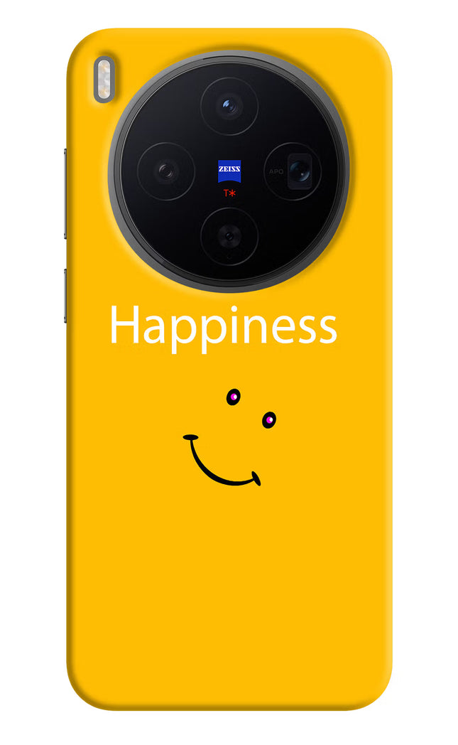 Happiness With Smiley Vivo X300 Hard Case Back Cover by Casekaro