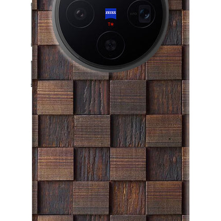 Wooden Cube Design Vivo X300 Hard Case Back Cover by Casekaro