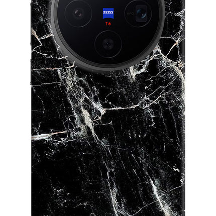 Black Marble Texture Vivo X300 Hard Case Back Cover by Casekaro
