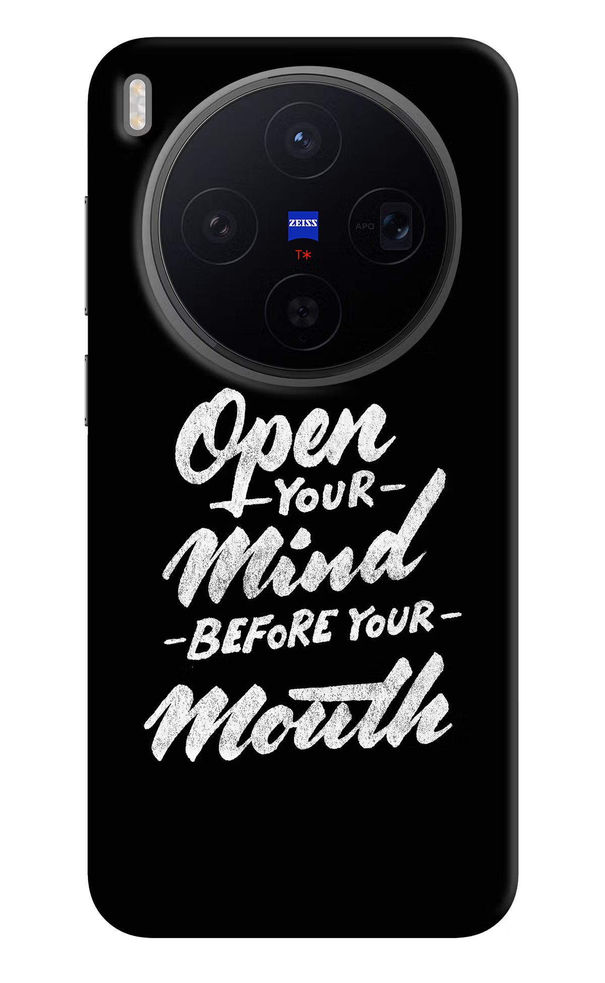 Open Your Mind Before Your Mouth Vivo X300 Back Cover