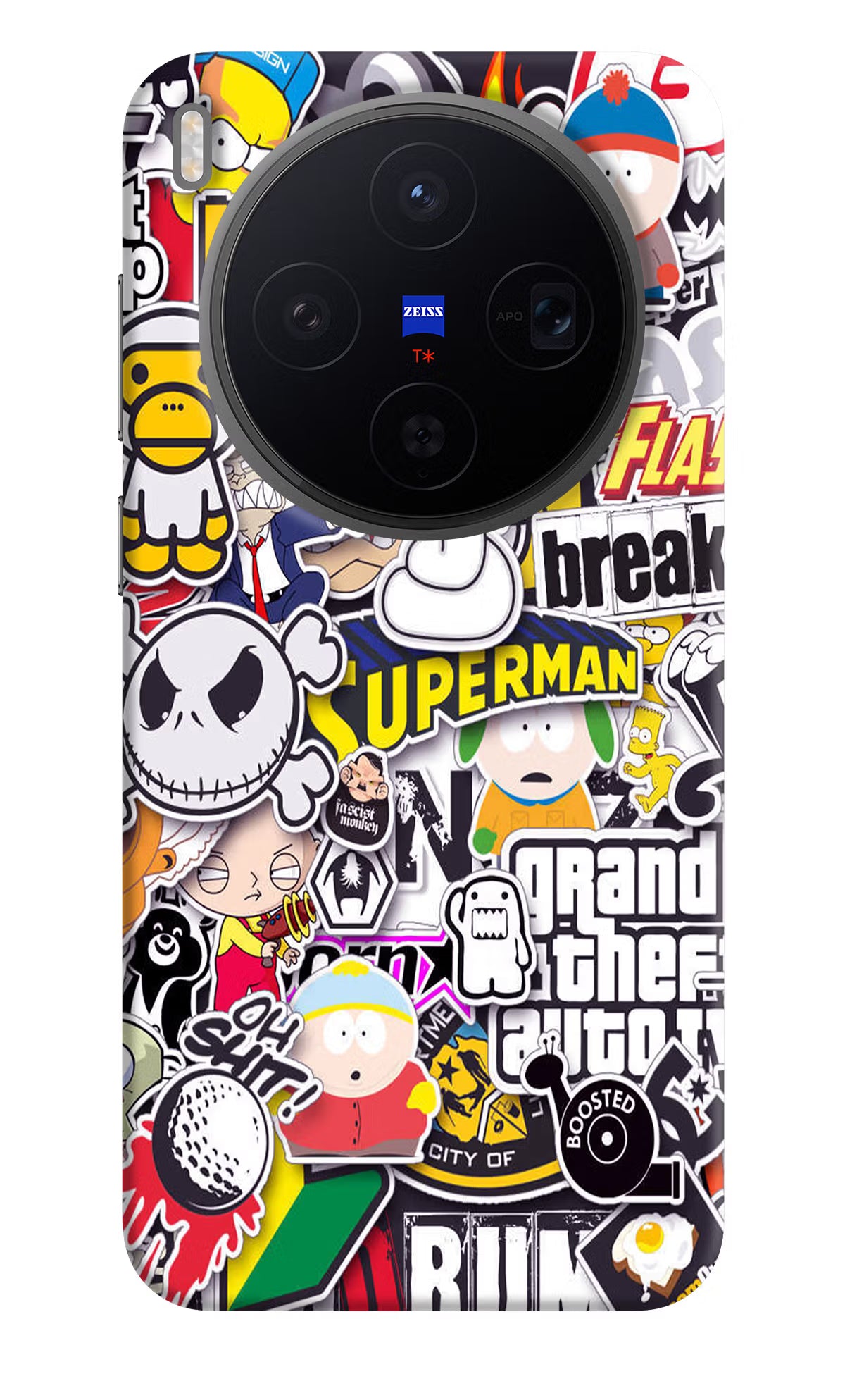 Sticker Bomb Vivo X300 Back Cover