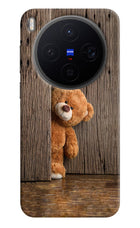 Teddy Wooden Vivo X300 Hard Case Back Cover by Casekaro