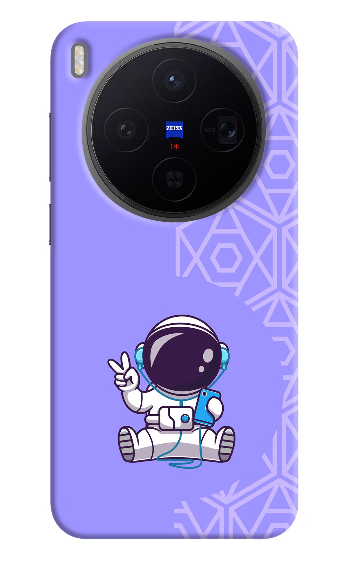 Cute Astronaut Chilling Vivo X300 Back Cover