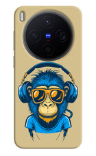 Monkey Headphone Vivo X300 Hard Case Back Cover by Casekaro
