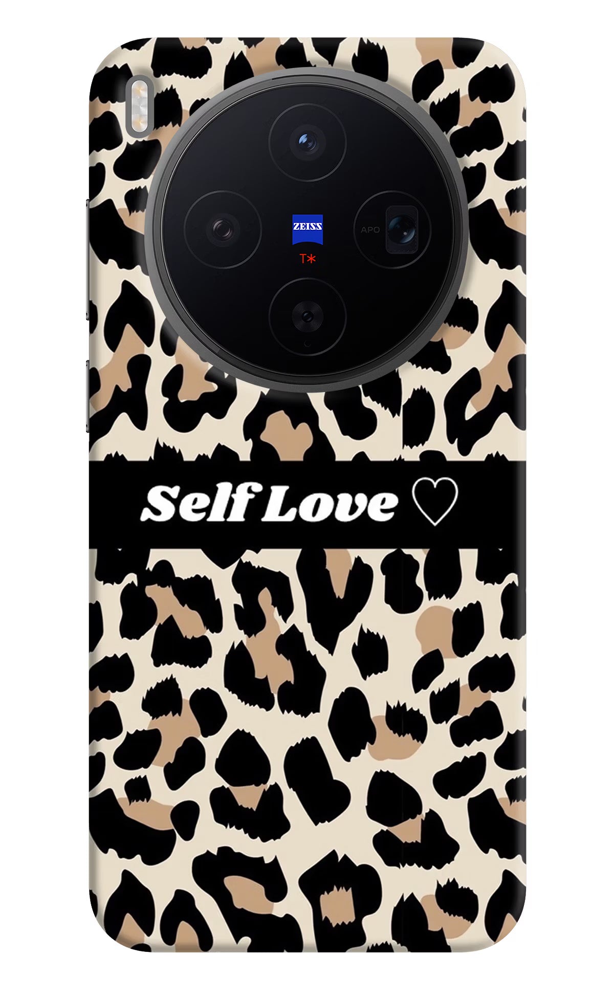 Leopard Print Self Love Vivo X300 Back Cover