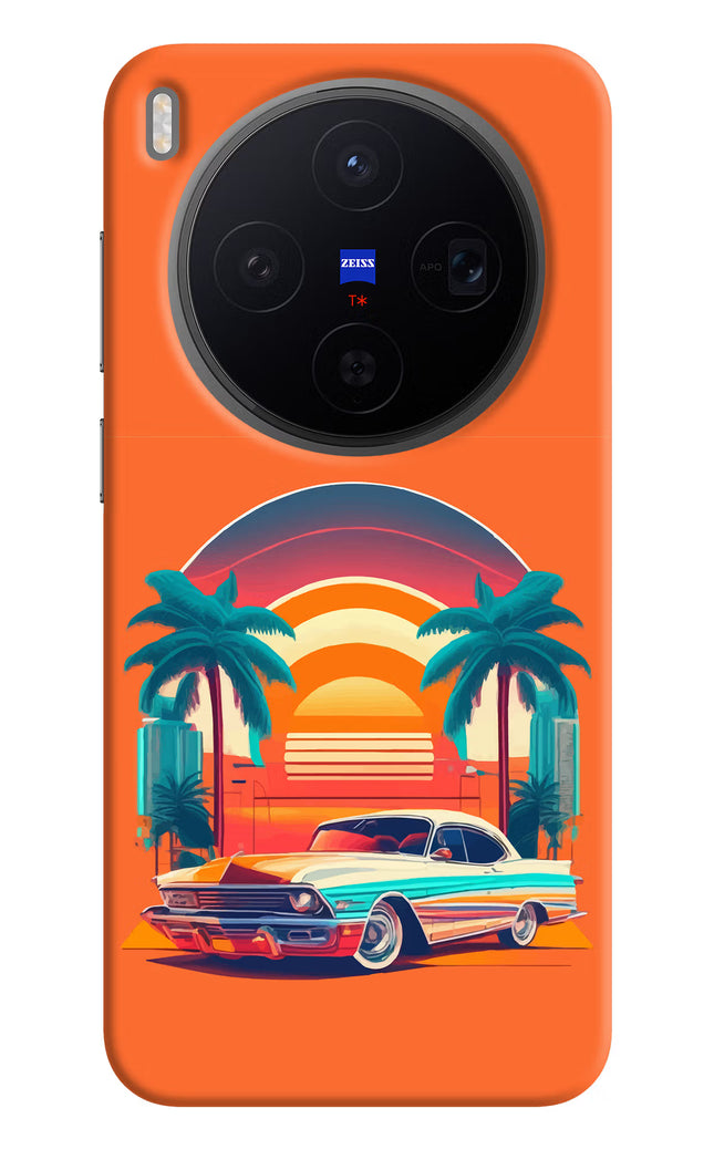 Palm Drive 80s Vivo X300 Hard Case Back Cover by Casekaro