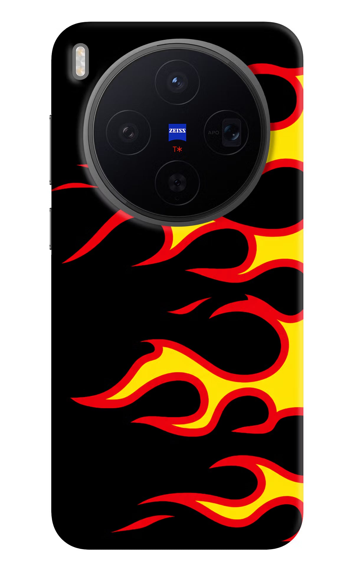 Side Sweep Flames Vivo X300 Back Cover