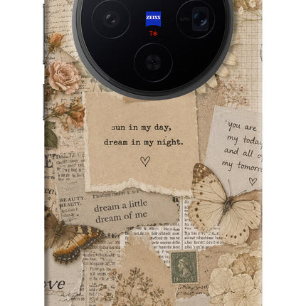 Vintage case Vivo X300 Hard Case Back Cover by Casekaro