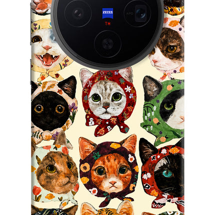 Cool Cat Vivo X300 Hard Case Back Cover by Casekaro
