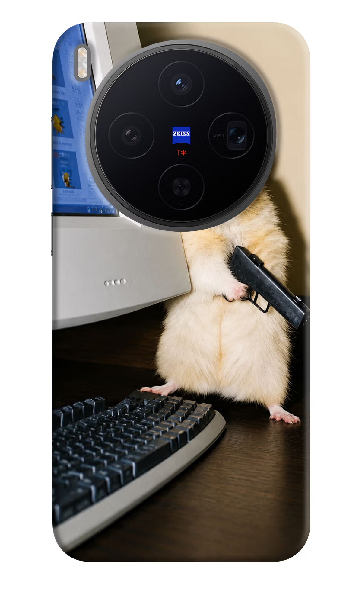 Hacker Hamster Vivo X300 Back Cover
