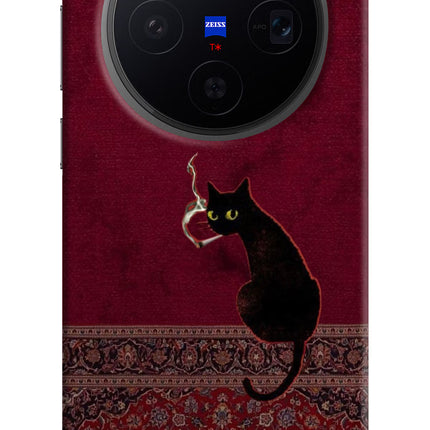 Midnight Cat Vivo X300 Hard Case Back Cover by Casekaro