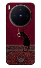 Midnight Cat Vivo X300 Hard Case Back Cover by Casekaro