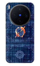 Koi Blue Vivo X300 Hard Case Back Cover by Casekaro