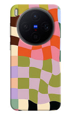Wavy Grid Vivo X300 Hard Case Back Cover by Casekaro