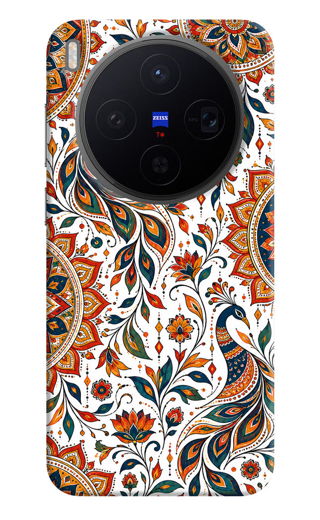White Mayura Vivo X300 Hard Case Back Cover by Casekaro